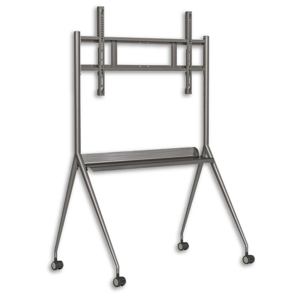 BASE MOVIL PARA PANTALLA LED HIKVISION | SOPORTA PANTALLAS 86” | CAPACIDAD DE HASTA 135KG | CUERPO DE ACERO SPCC | COLOR GRIS PLATA | MARCA HIKVISION