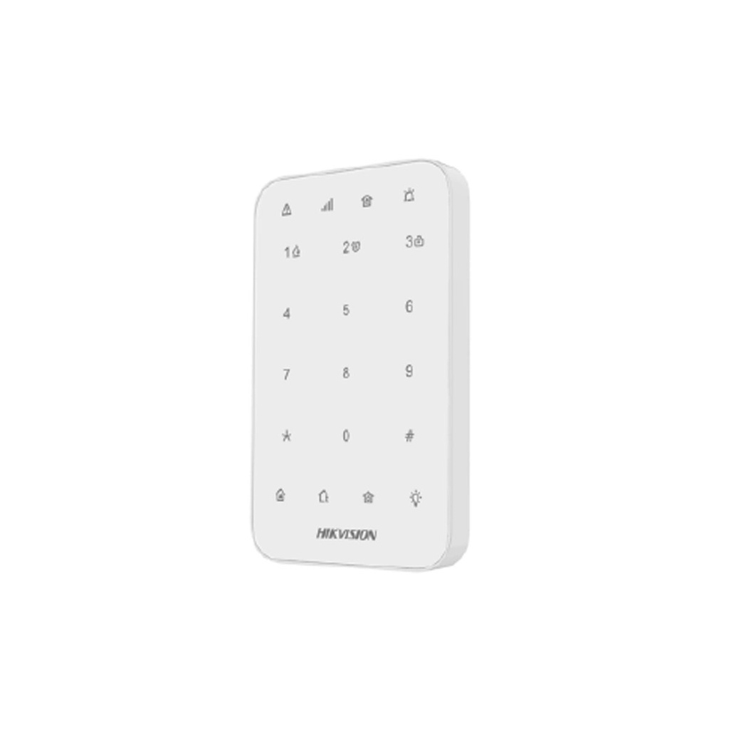 TECLADO LED INALAMBRICO / TIPO DE BATERÍA: CUATRO PILAS AA / FUENTE DE ALIMENTACIÓN: SUMINISTRO DE BATERÍA / HUMEDAD DE FUNCIONAMIENTO: 10% A 90% (SIN CONDENSACIÓN) /  TEMPERATURA DE OPERACIÓN: -10 °C A +55 °C (-4 °F A +122 °F) / DURACIÓN DE LA BATERÍA: TIEMPO DE ESPERA MÁS DE DOS AÑOS / FRECUENCIA DE RADIOFRECUENCIA: 433 MHZ / MODULACIÓN DE RADIOFRECUENCIA: 2GFSK / DISTANCIA DE RADIOFRECUENCIA: 900M (ÁREA ABIERTA) / MÉTODO DE INSTALACIÓN: MONTAJE CON TORNILLOS  / MODELO DS-PK1-E-WB / MARCA HIKVISION / MALETA