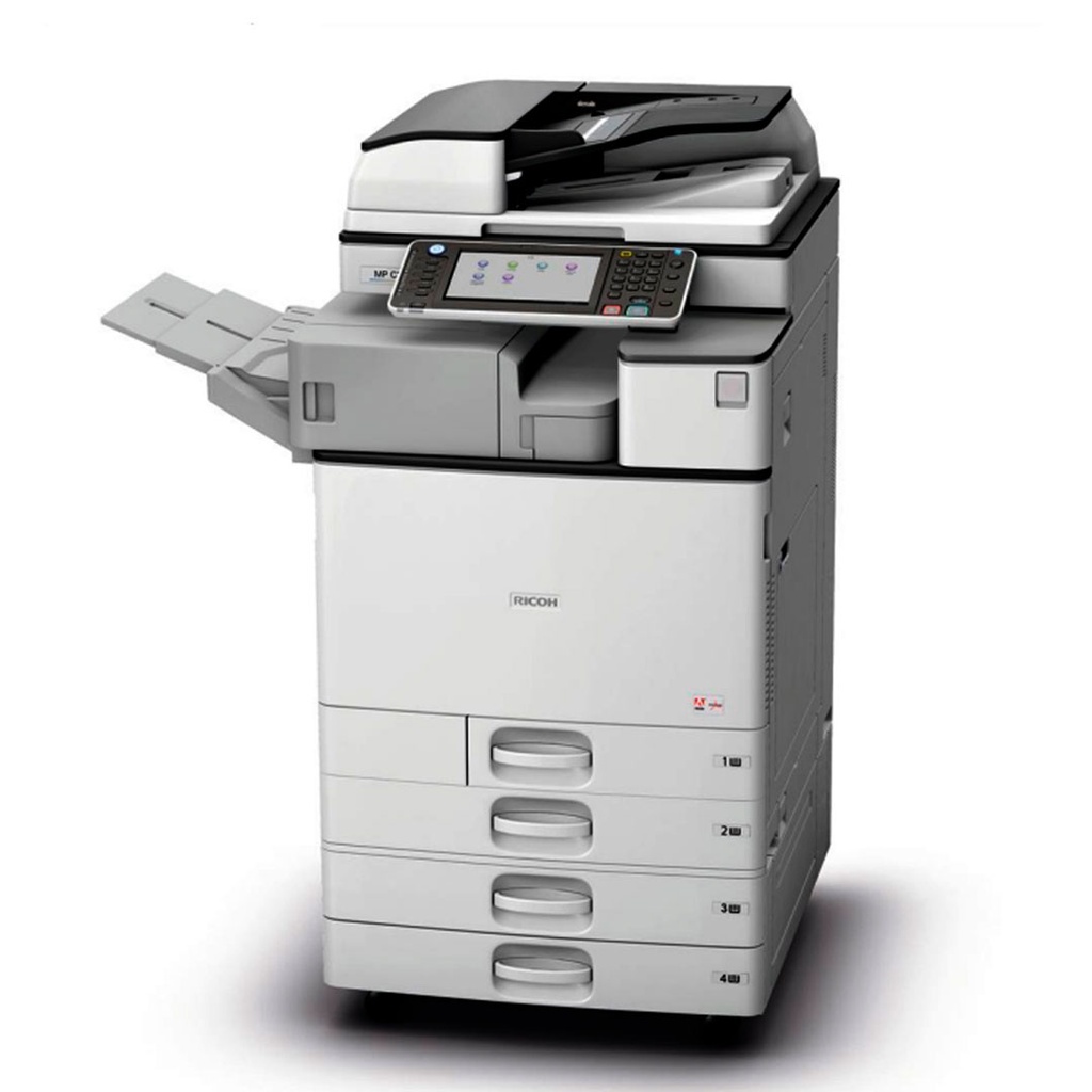 FOTOCOPIADORA MULTIFUNCIONAL MPC 2003. LÁSER COLOR // COPIA DE VELOCIDAD DE IMPRESIÓN: 20 PÁGINAS POR MINUTO EN COLOR, NEGRO Y BLANCO. COPIA, IMPRESIÓN Y ESCANEADO // RESOLUCIÓN DE IMPRESIÓN HASTA 1200X1200 PPP, CON DÚPLEX // PUERTO RJ45, MARCA RICOH