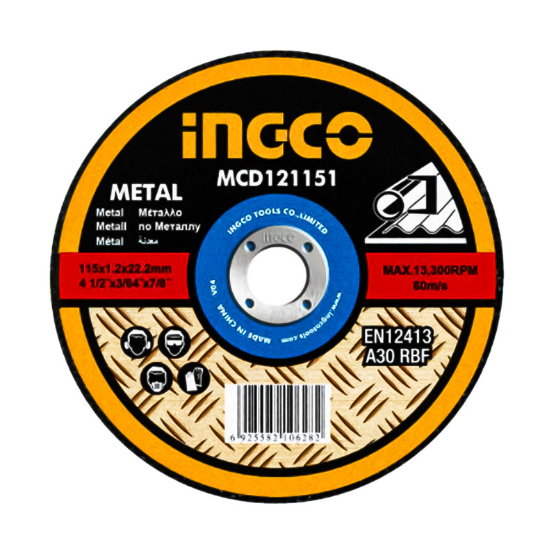 DISCO DE CORTE 1,2MM P/ESMERIL 4-1/2"// MARCA INGCO
