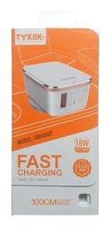 [CGCB0229] CARGADOR DE CASA TOXIIK TOK-4502 LIGHTNING