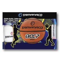 [CAB0C7] COMBO ACCION BASKETBALL # 7 INCLUYE BALON INFLADOR Y TERMO MARCA TAMANACO