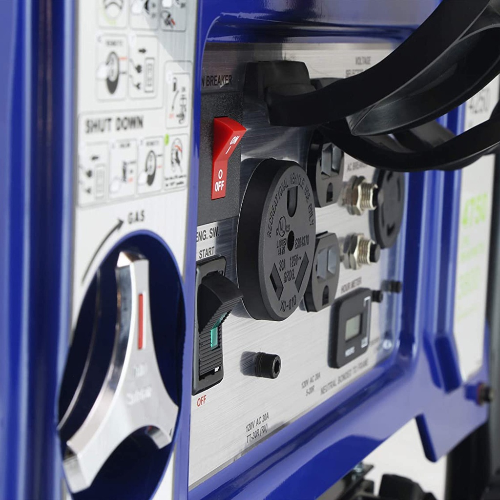 GENERADOR ELÉCTRICO, POTENCIA 11050W, MOTOR DE 17 OHV (457CC), ARRANQUE ELÉCTRICO Y MANUAL, CAPACIDAD PARA 25 LTS COMBUSTIBLE,  120V / 240VAC.  MARCA FORD