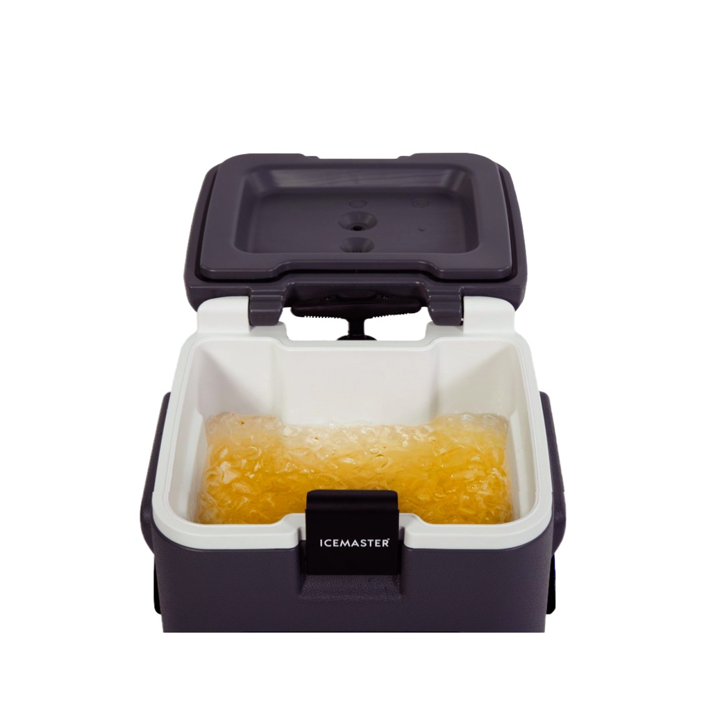 CAVA DE HIELO / MARCA ICE MASTER / MODELO BLACKPRO 25
LITROS / INCLUYE DISPENSADOR / CON RUEDAS Y ASA / CON
SELLADOR DE SILICONA