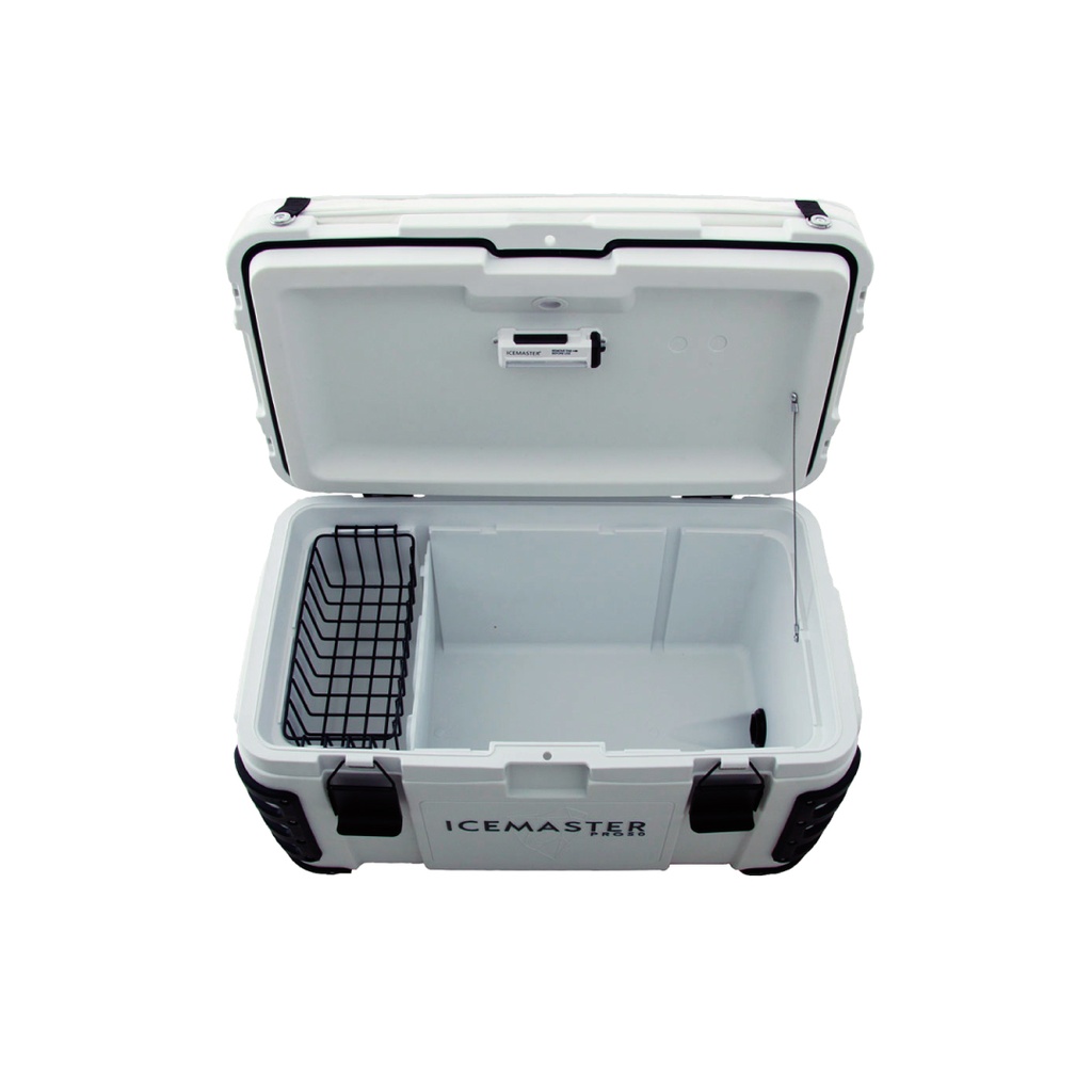CAVA DE HIELO / MARCA ICE MASTER / MODELO WHITEPRO 50
LITROS / CUBIERTA DE POLIURETANO 50MM GROSOR / CON ABRE
BOTELLAS / CON SELLADOR DE SILICONA / VALVULA PARA VACIADO
/ CON ASAS PARA TRANSPORTE / CUBIERTA DE PROTECCION /
INCLUYE ASIENTO.