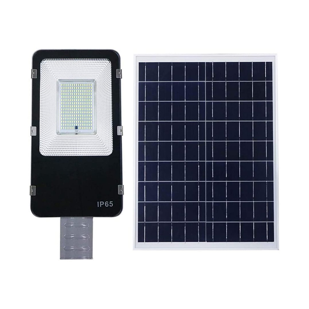 REFLECTOR LED CON PANEL SOLAR 300W// PANEL DE 12 VOLTIOS// RESITENTE A LA LLUVIA// INCLUYE CONTROL REMOTO// MARCA LUMAT