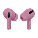 AUDIFONO, COLOR ROSADO, AIRPODS PRO MACAROON, BLUETOOTH BT 5.0 DISTANCIA 10-20 METROS, TIEMPO DE CARGA UNOS 40 MINUTOS, BATERIA EN CADA AURICULAR 45 MAH, ESTUCHE DE CARGA 300 MAH.