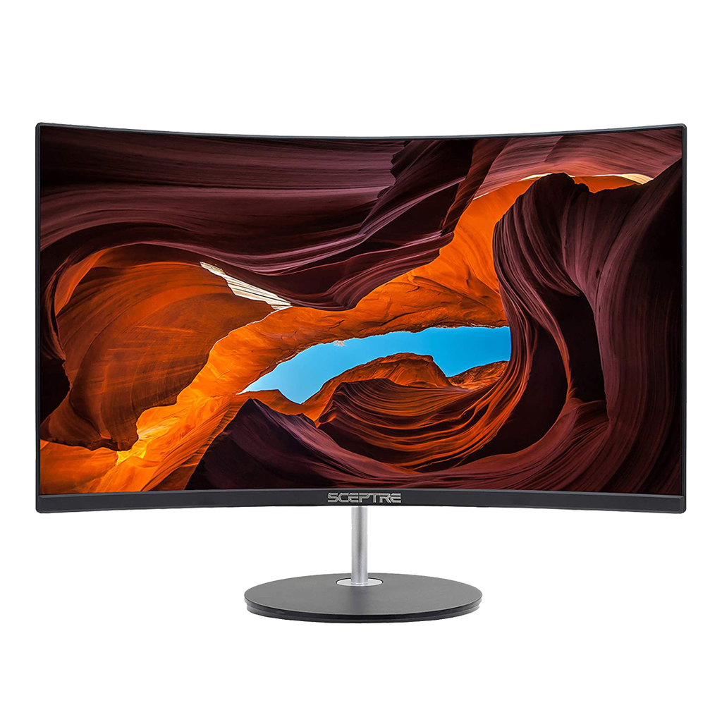MONITOR LED CURVADO DE 27 PULGADAS, 75HZ, HDMI, VGA ALTAVOCES INTEGRADOS, METAL SIN BORDES / MARCA SCEPTRE / MODELO C275W-1920RN