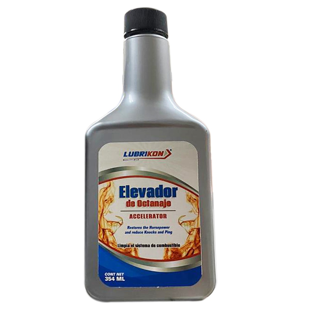 ACELERADOR  DE OCTANAJE PARA GASOLINA 354ML MARCA  LUBRIKON