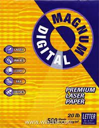 RESMA DE PAPEL TAMAÑO OFICIO / 500 HOJAS PAPEL BLANCO / MARCA MAGNUM DIGITAL COPY