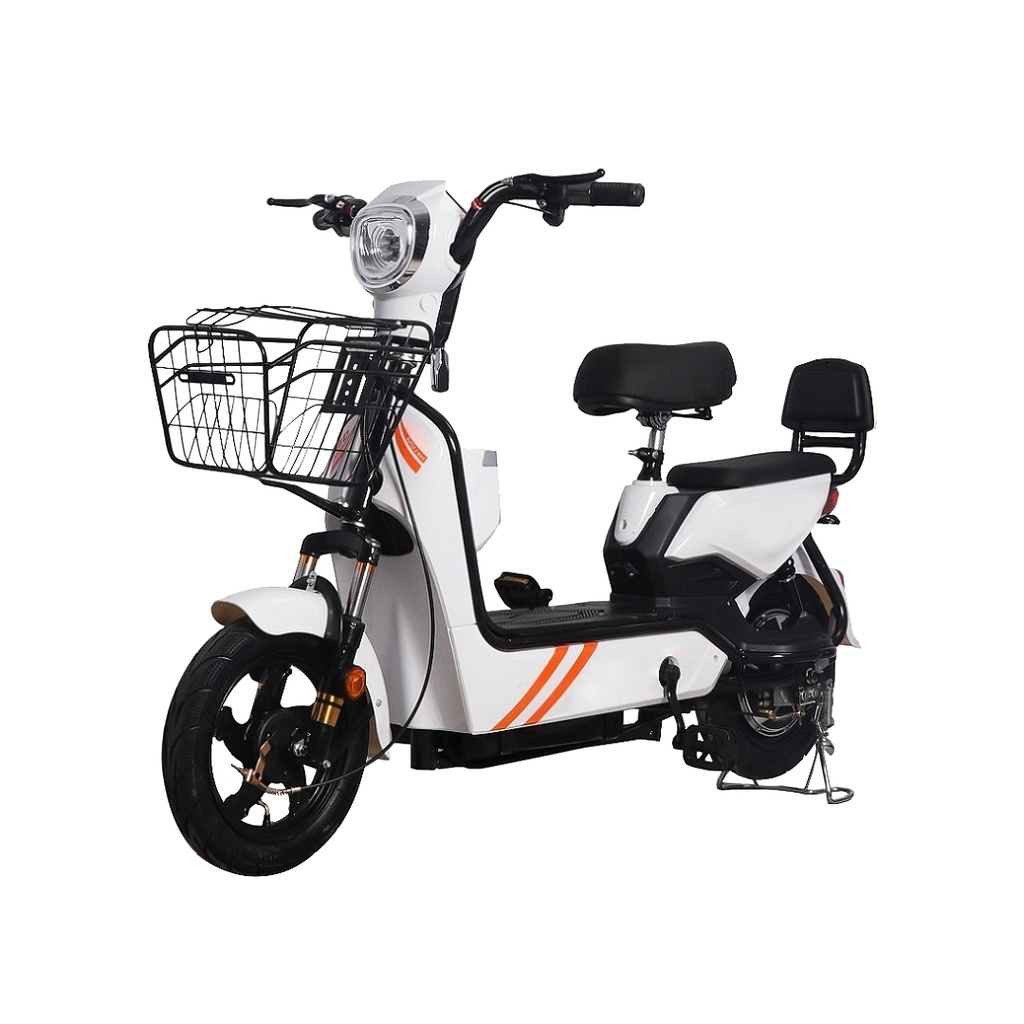 BICICLETA ELECTRICA// BATERIA 48V-12A PLOMO-ACIDO// RIN 14// VELOCIDAD 1000 M// MOTOR 500W// FRENOS DE TAMBOR DELANTEROS Y TRASEROS// KILOMETRAJE 35-40 KM// TIEMPO DE CARGA 8.10 HORAS// MARCA GOLDEN EAGLE//NO INCLUYE LAS BATERIAS