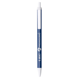 CAJA DE BOLIGRAFOS BIC, PREVAGUARD PROTECCION PARA SUPRIMIR BACTERIAS, LA PUNTA MEDIA DE 0.039 IN / COLOR AZUL, CAJA DE 12 UNIDADES