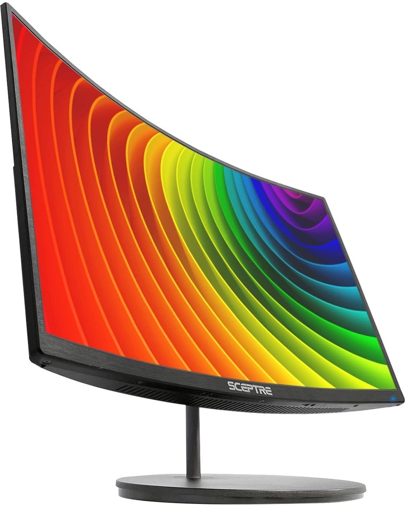 MONITOR LED CURVADO DE 27 PULGADAS, 75HZ, HDMI, VGA ALTAVOCES INTEGRADOS, METAL SIN BORDES / MARCA SCEPTRE / MODELO C275W-1920RN