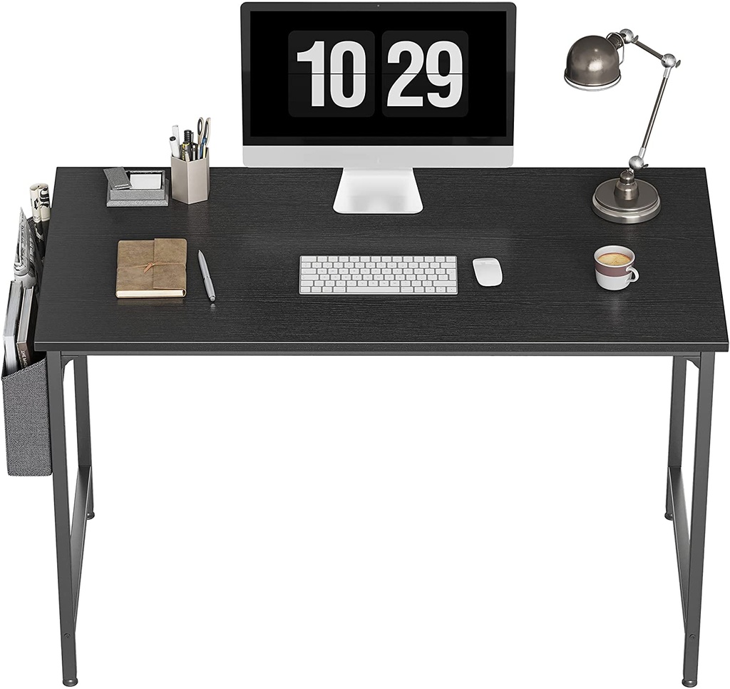 ESCRITORIO PARA COMPUTADORA 47 PULGADAS, CUADRO DE METAL, TABLA DE MDF, TAMAÑO 47"(L) * 23.6"(W) * 29"(H), COLOR NEGRO, MARCA CUBICUBI