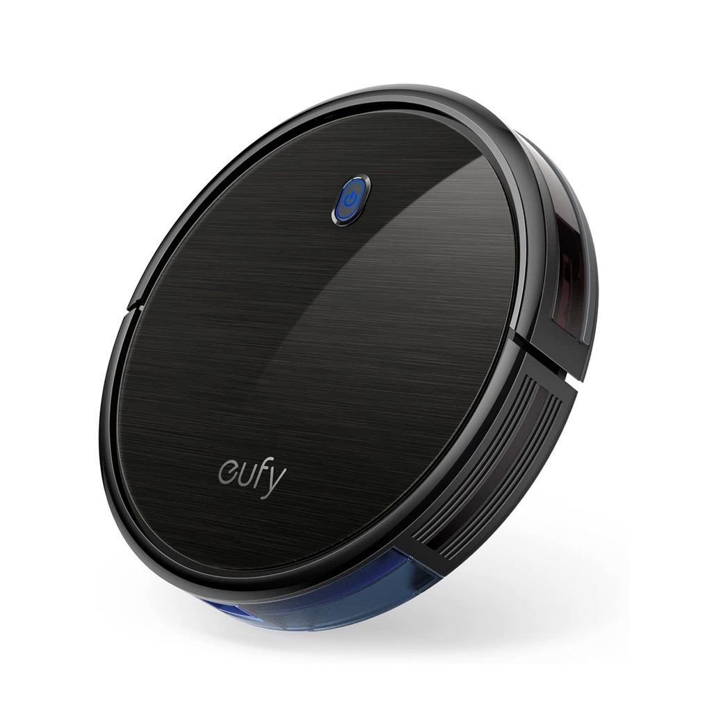 ROBOT ASPIRADOR, SUPER DELGADO, FUERZA DE SUCCION DE 1300PA, LIMPIEZA SILENCIOSA, INCLUYE CONTROL REMOTO, 2 BATERIAS AAA, BASE DE CARGA, CEPILLOS, FILTROS. / MARCA EUFY / MODELO ROBOVAC 11S T2108