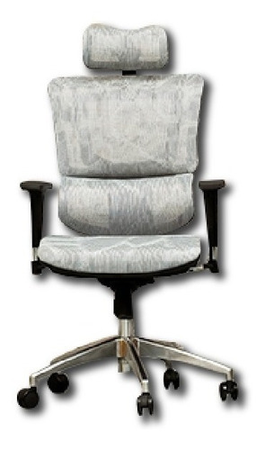 SILLA EJECUTIVA ERGONOMICA / VERSION ESTANDAR / MODELO DS001A1 /COLOR BLANCO Y NEGRO/ REPOSACABEZAS / RECLINACION DE RESPALDO DE SILLA / AJUSTE DE REPOSA BRAZOS / AJUSTE DE ELEVACIÓN / MATERIAL DE MALLA DURADERA Y TRANSPIRABLE /RUEDAS UNIVERSALES SILENCIOSAS