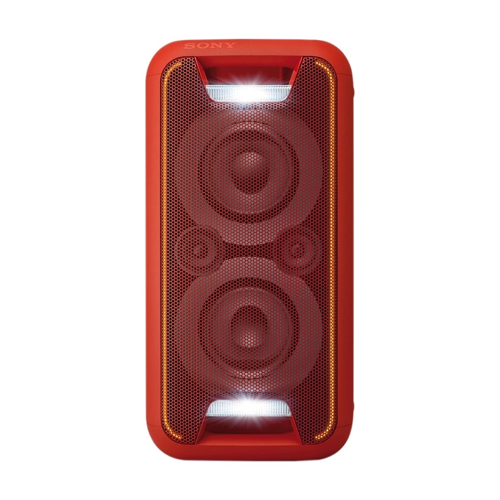 ALTAVOZ BLUETOOTH / ESTÉREO 2.0 / ALCANCE DE 10 METROS DE BLUETOOTH 3.0 / SALIDA Y ENTRADA RCA / 2 TWEETERS DE 50MM CADA UNO / 2 WOOFERS DE 130 MM CADA UNO / CON LUCES Y FLASH ESTROBOSCÓPICO / EXTRA BASS PARA POTENCIAR EL BAJO / MARCA SONY