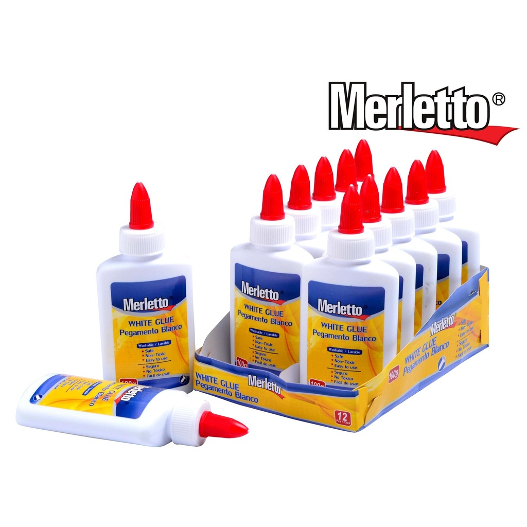 PEGAMENTO BLANCO LAVABLE / CONTENIDO 60ML / MARCA MERLETTO