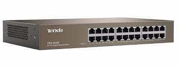 SWITCH DE ESCRITORIO DE 24 PUERTOS A 10/100/1000 MBPS // SWITCH NO ADMINISTRABLE // CAPACIDAD DE CONMUTACIóN: 48 GBPS // TASA DE REENVíO DE PAQUETES: 35,7 MBPS // 6KV EXCELENTE PROTECCIóN CONTRA RAYOS PARA TODOS LOS PUERTOS // CARCASA DE ACERO RACKEABLE // MARCA TENDA // MODELO TEG1024D