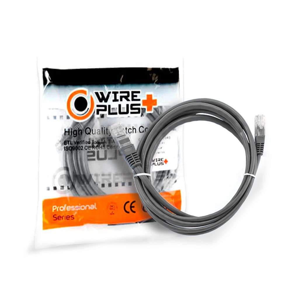 PATCH CORD CATEGORIA 5E DE 2 METROS MARCA WIREPLUS+