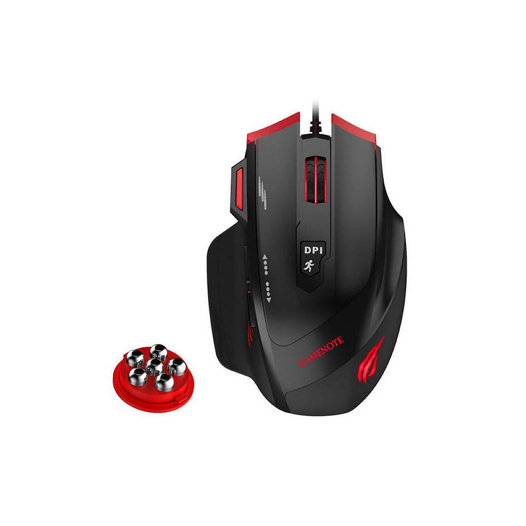 MOUSE GAMER | PUERTO USB | 7 TECLAS | RESOLUCION 800-1200-2400-3200DPI | CABLE 1500 mm | MARCA HAVIT | SERIE GAME NOTE | MODELO MS1005