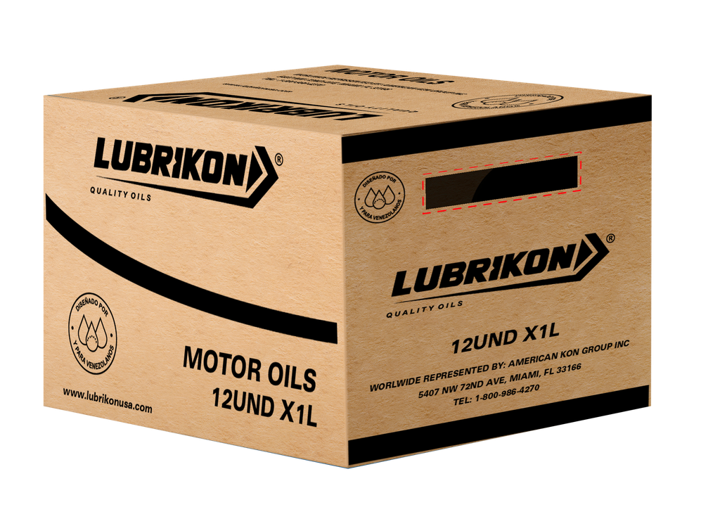 ACEITE SEMI SINTETICO 20W50 / CAJA (12 LTS.) MARCA LUBRIKON