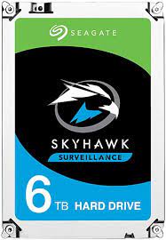 DISCO DURO DE 6TB / REVOLUCIONES DE 5400RPM / TAMAÑO 3.5 PULGADAS / ESPECIAL PARA CCTV 24 HORAS GRABACION / INTERFAZ SATA / MARCA SKYHAWK / MODELO SKYHAWK ST6000VX001