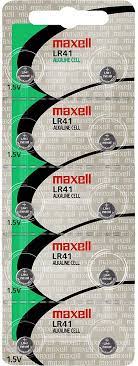 BATERIAS ALCALINAS LR 41 LIBRE DE MERCURIO / BLISTER DE 10 / MARCA MAXELL