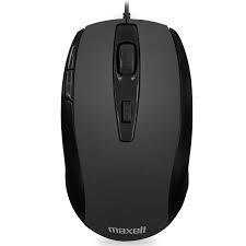 MOUSE OPTICO 5 BOTONES SENSIBILIDAD HASTA 1600DPI / MARCA MAXELL / MODELO MOWR-105 NEGRO