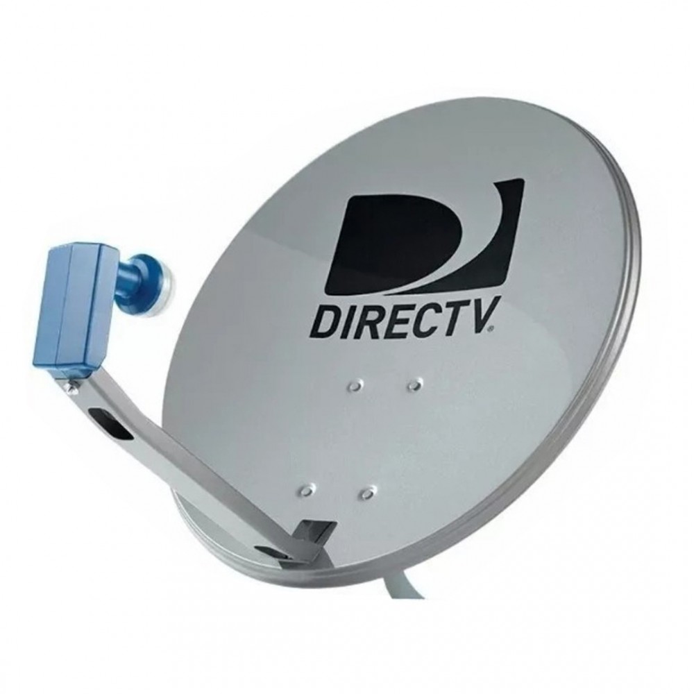 ANTENA DE DIRECTV 50 CM / MODELO NUEVO CON MAS POTENCIA, PLATO Y MASTIL.