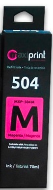 TINTA T544 65ML COLOR MAGENTA PARA L1110 L3110 L3210 L3150 L5190 MARCA MAXIPRINT
