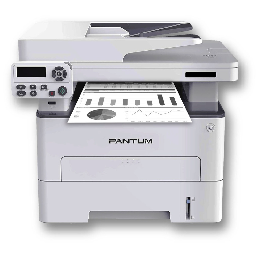 MULTIFUNCIONAL LASER MONOCROMÁTICA // IMPRESORA, COPIADORA Y ESCÁNER // DÚPLEX AUTOMÁTICO // 1200X600 DPI DE IMPRESIÓN // VELOCIDAD DE 33 PPM // BANDEJA DE PAPEL 250 HOJAS // TÓNER TL-425U 11.000 PÁGINAS Y CILINDRO DL-425X 25.000 PÁGINAS // RESOLUCIÓN DE ESCÁNER 600X600 DPI // CONECTIVIDAD RED Y WIFI // MARCA PANTUM // MODELO M7105DW