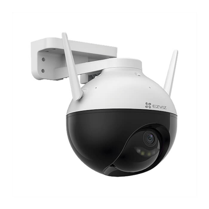 CáMARA IP PTZ WIFI // RESOLUCIóN 1080P // LENTE DE 4 MM // CAMPO DE VISIóN: 87°H, 105°V // PAN: 352°, TILT: 95° // SMART IR PARA VISIóN NOCTURNA HASTA 30M // 1 PUERTO RJ-45 // RANURA PARA TARJETA SD (HASTA 256 GB) // PROTECCIóN DE ENTRADA IP65 // FABRICADO EN CHINA // MARCA EZVIZ // CS-C8C-A0-1F2WFL1(4mm)