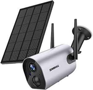 CÁMARA TIPO BULLET INALÁMBRICA WIFI // RESOLUCIÓN 1080P // LENTE 36 MM // 2 ANTENAS 4DBI // COMPATIBLE CON FRECUENCIAS 2.4GHZ // RECARGABLE CON PANEL SOLAR // DETECCIÓN PIR DE ALCANCE HASTA 10 M // VISIÓN NOCTURNA HASTA 55 FT (16,764 M) CON ÁNGULO DE 120° // APTA PARA INTERIOR Y EXTERIOR // INCORPORADA CON MICRÓFONO CON CANCELACIÓN DE RUIDO Y CORNETA// INCLUYE BASE DE METAL Y CABLE USB DE 1.2 M // IP 65 RESISTENTE AL AGUA // RANURA SD HASTA 128 GB // MARCA ZUMIMALL