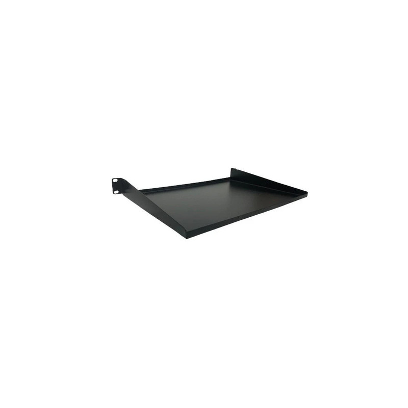 BANDEJA DE RACK, CLASICA LISA, 1U, 19 X 12, COLOR NEGRO. MARCA METALNET