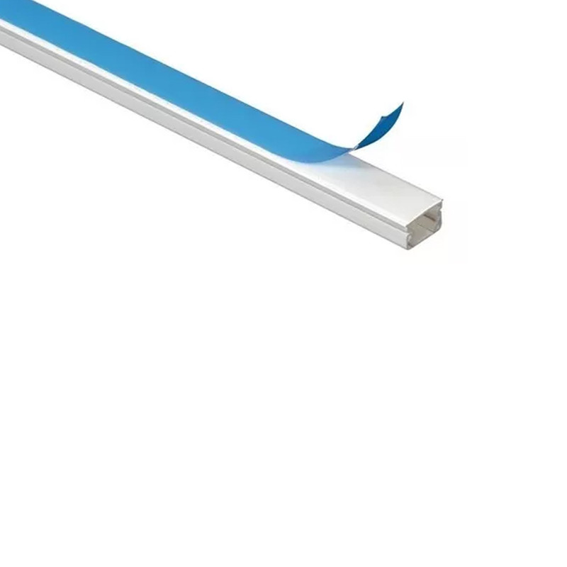 CANALETA DE PVC LISA // 2 METROS // 10X10 // C/ADHESIVO // COLOR BLANCO