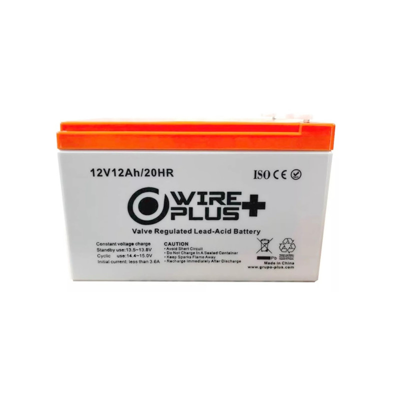 BATERIA 12V 12Ah | MARCA WIRE PLUS+