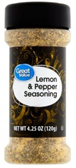 LIMON Y PIMIENTA | 120 GR | MARCA GREAT VALUE