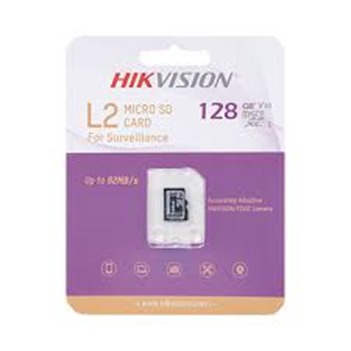 TARJETA DE MEMORIA MODELO: L2 // ESPECIALIZADA PARA VIDEO VIGILANCIA // CAPACIDAD 128GB // VELOCIDAD DE LECTURA 95 MB/S // VELOCIDAD DE ESCRITURA 50MB/S CLASE 10 // MARCA HIKVISION