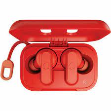 AUDIFONOS INALAMBRICOS / TIPO DE CONEXION BLUETOOTH® 5 / 12 HORAS DE BATERIA / MICROFONO / AISLAMIENTO DE RUIDO / PROTECCION IPX4 RESITENTE AL AGUA Y SUDOR / MARCA SKULL CANDY / MODELO S2DMW-P752 (DIME 2) / COLOR ROJO/DORADO
