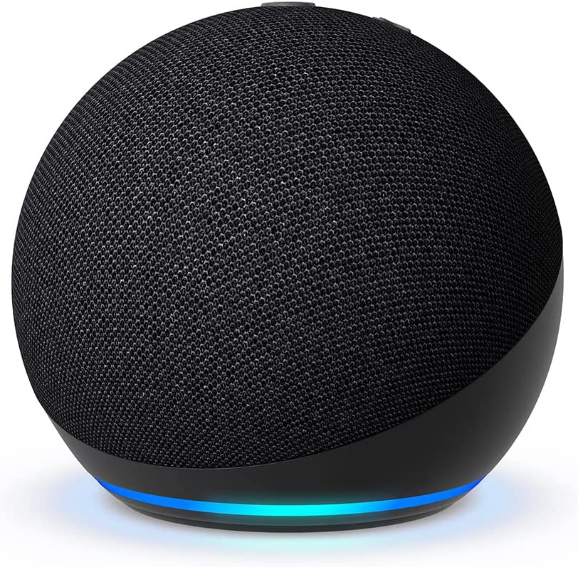 ALTAVOZ | CORNETA INTELIGENTE | ECHO DOT ALEXA (5TA GEN) | ASISTENTE DE VOZ ALEXA INTEGRADO | CONECTIVIDAD WIFI AC | SENSOR DE TEMPERATURA | SONIDO 1 X WOOFER 1.73” (44 mm) | SALIDA JACK | COLOR CARBON | MARCA AMAZON