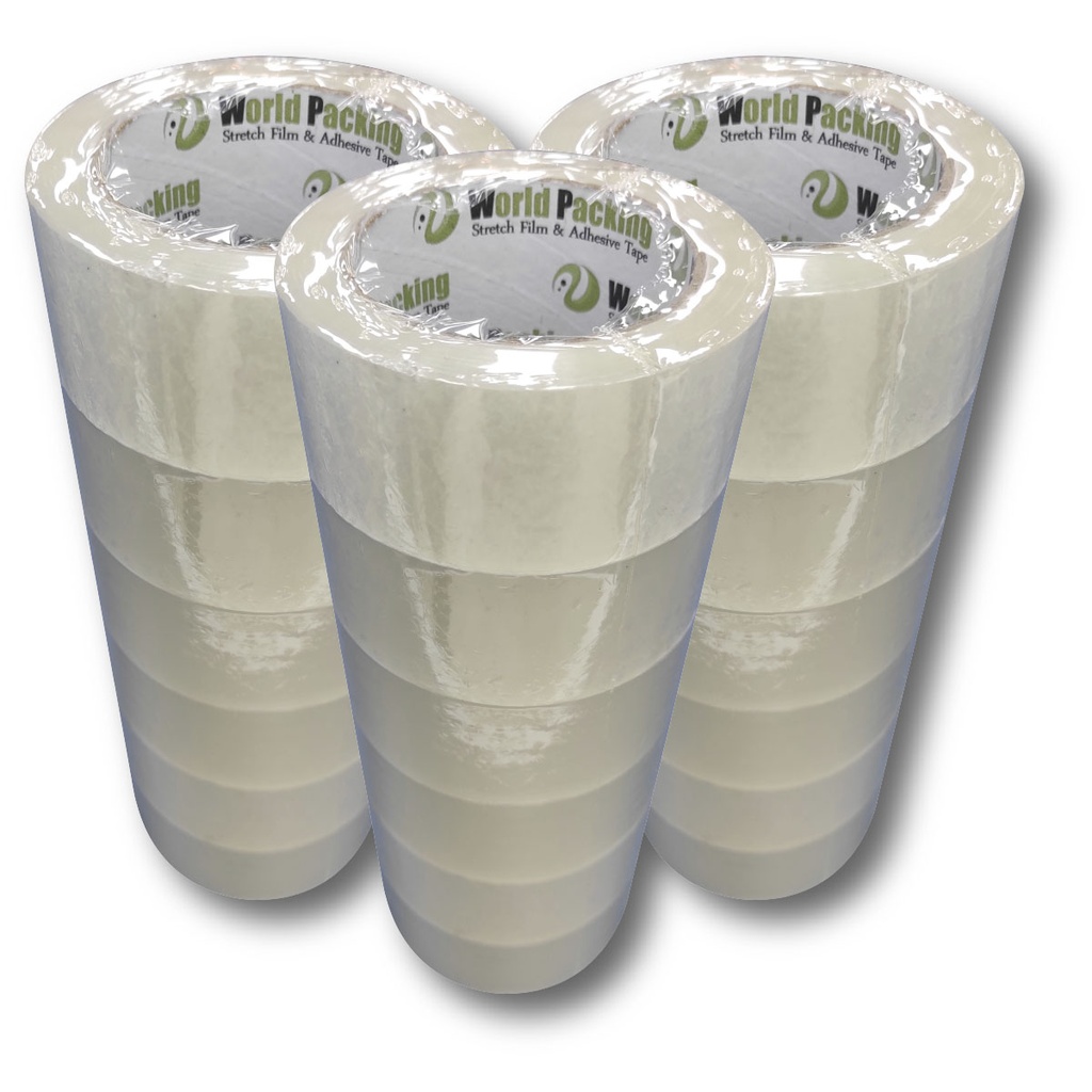 SIXPACK (6 UND) CINTA DE EMBALAJE 48MM X 90 MTS// 36 ROLLOS // MARCA WORLD PACKING