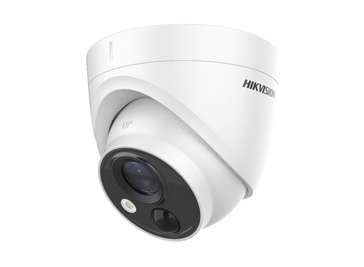 CÁMARA DOMO TURRET | RESOLUCION 5 MPX | LENTE DE 2.8MM | VISION NOCTURNA INFRAROJA HASTA 20 M | RESISTENCIA A LA INTEMPERIE IP 67 | TECNOLOGIA DETECCIÓN PIR CON LUZ Y ALARMA | CUERPO DE CÁMARA DE METAL | MARCA HIKVISION | MODELO DS-2CE71H0T-PIRLO