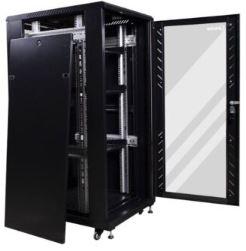 RACK PISO CERRADO CON PUERTAS DE VIDRIO Y MALLA 27U 600X800OL. MARCA ONLINK