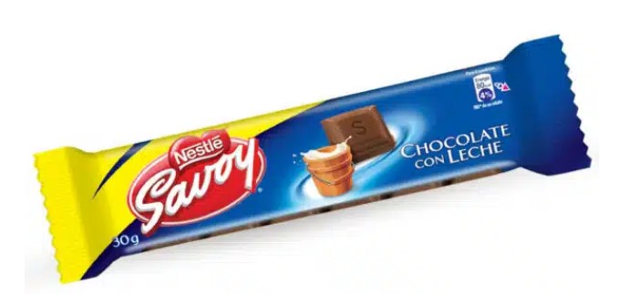 CHOCOLATE DE LECHE / 30 G / MARCA SAVOY