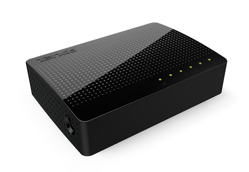 SWITCH GIGABIT DE 5 PUERTOS | INTERFAZ:10/100/1000 BASE-T (AUTO MDI/MDIX) X 5 | CAPACIDAD 10 GBPS | MATERIAL PLASTICO | PERMITE ACCESO A CÁMARAS IP | MARCA TENDA