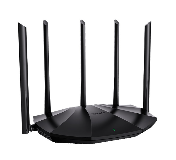 ROUTER WIFI 6 | 1501 MBPS (2,4 GHZ: 300 MPBS, 5 GHZ: 1201 MBPS) | 5 ANTENAS DE 6DBI | INTERFAZ: 10/100/1000 X 1 WAN, 10/100/1000 X 3 LAN | SEGURIDAD WPA3 | ADMINISTRABLE A TRAVES DE APP | TECNOLOGIA MU-MIMO | MARCA TENDA