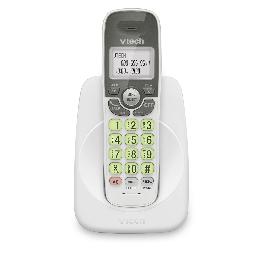 TELEFONO INALAMBRICO TECNOLOGIA DIGITAL DECT 6.0// DIRECTORIO 30 NOMBRES// INDICADOR DE MENSAJE EN BUZON// MARCA VTECH// MODELO VG101
