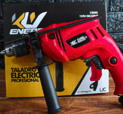 TALADRO 13MM, 110V, VELOCIDAD VARIABLE, 3100MIN, 1080W. MARCA KLV ENERGY