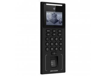 TERMINAL DE ACCESO FRONTAL SERIE VALUE | PANTALLA LCD DE 2,4” | LENTE DE 2 MP | MÉTODOS DE AUTENTICACIÓN, QUE INCLUYEN ROSTRO, HUELLA DIGITAL, TARJETA (TARJETA EM) Y PIN | MÁX. 500 ROSTROS, 3000 TARJETAS, 3000 HUELLAS DACTILARES Y 150 000 EVENTOS | ADMITE PROTOCOLOS ISAPI E ISUP 5.0 | CONFIGURACIÓN A TRAVÉS DEL CLIENTE WEB DESDE PC Y MÓVIL | WI-FI (MODO AP) | ADMITE CABLEADO CON UNIDAD DE CONTROL DE PUERTA SEGURA O LECTOR DE TARJETAS A TRAVÉS DE RS-485 // MARCA HIKVISION | MODELO DS-K1T321EFWX